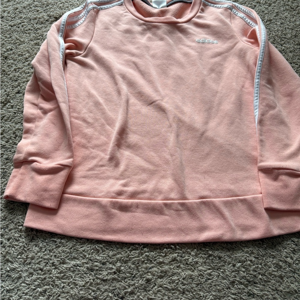 Adidas Coral and White Top